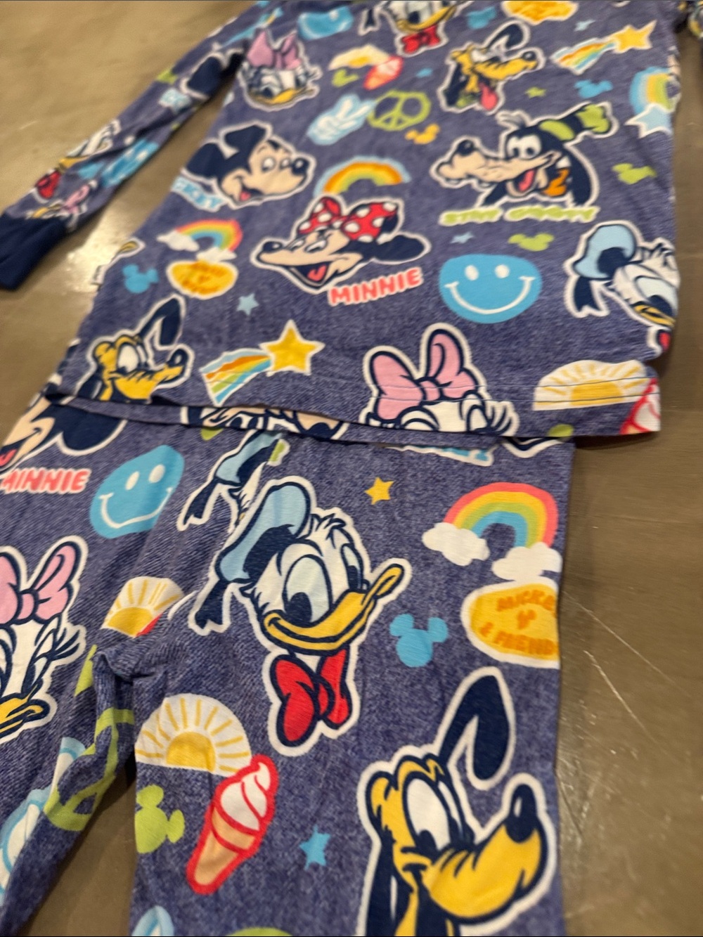 Little Sleepies Navy Blue Mickey & Friends One-Piece Pajama Set - Picture 9 of 9